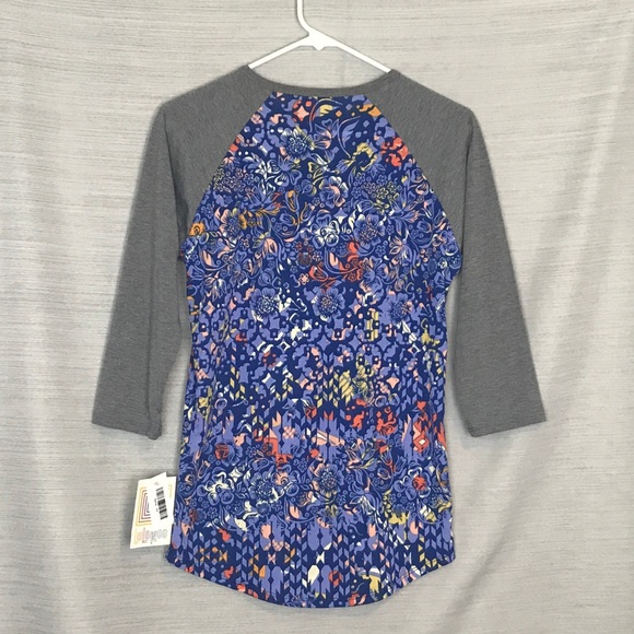 LulaRoe Randy Raglan Tee Size XS - Picture 2 of 4